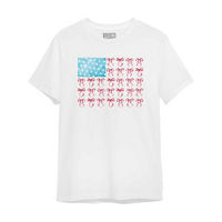USA Bow Flag Adult Unisex T-Shirt, XL