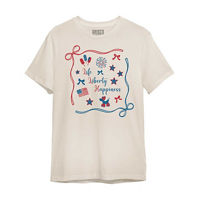 USA Bow Flag Adult Unisex T-Shirt, XL