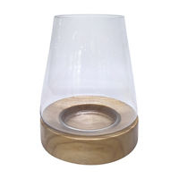 Glass Hurricane Candle Holder, Small