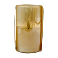 LED Glass Candle, 5 in