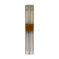 LED Taper Unscented Candle Set, White, 2 pk