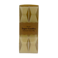 Zigzag White Unscented Taper Candle, 10.6 oz, 2 pk