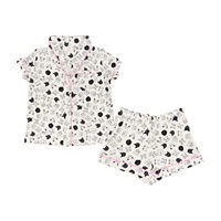 Summer Cat Notch Pajama Set, X-Large