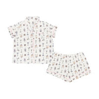 Summer Cheers Notch Pajama Set, 2XL
