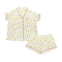 Margarita Notch Collar Pajama Set, Small