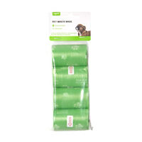 ugoo Green Unscented Pet Waste Bags, 4 Rolls