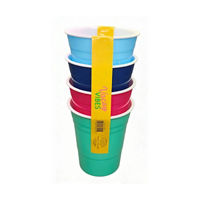 Set of 4 Double 
Wall Plastic Cup