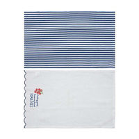Tomato Print Embroidered Cotton Kitchen Towel Set, 16x26 in, 2 pk