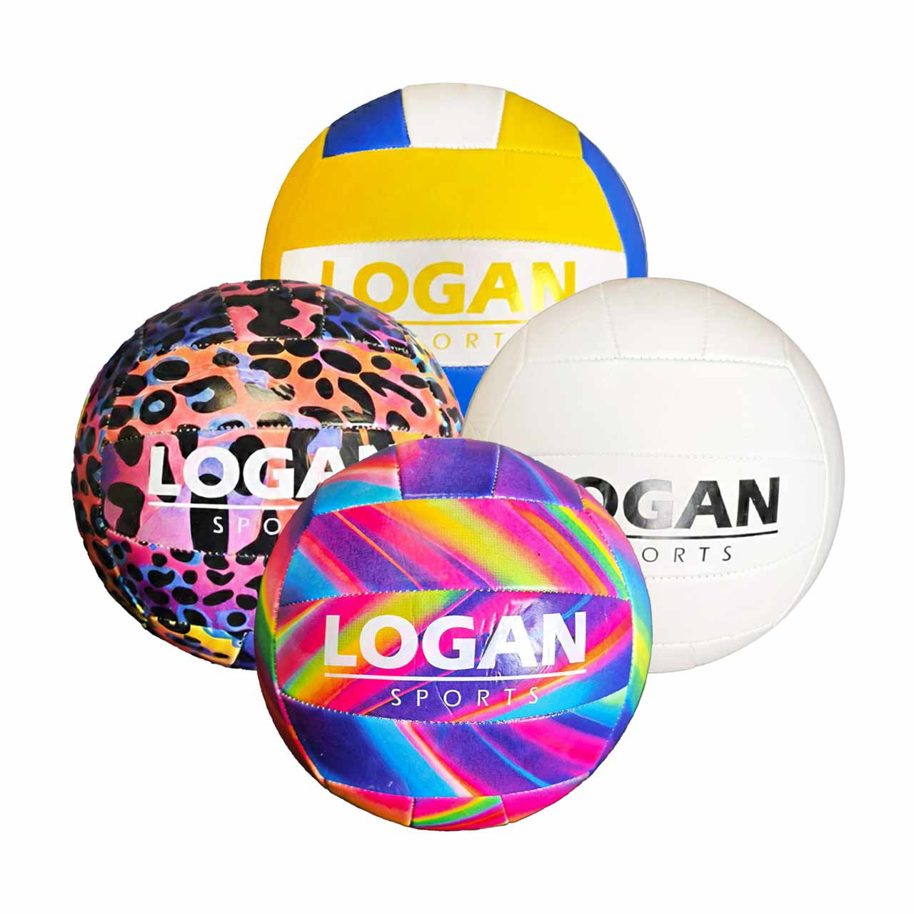 Logan Sport Official Size Volleyball, Assorted Patterns