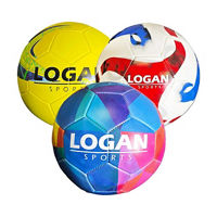 Logan Sports Official Size Soccer Ball, Assorted Patterns