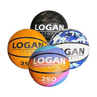 Logan Sport 250 Series Official Size Basketball, 4 Assorted Patterns