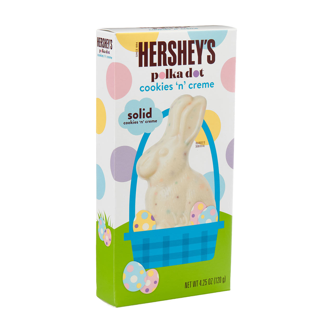 Hershey's Polka Dot Cookies 'n' Creme Easter Rabbit, 4.25 oz