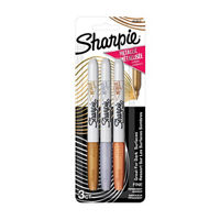 Sharpie Metallic Permanent Markers, Fine Point, Assorted