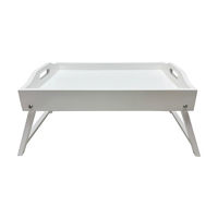 White Wooden Bed Tray