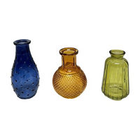 Mini Glass Vase, 3 Assorted Styles
