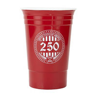 Patriotic Red Plastic Party Cup, 16 oz