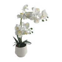Faux Orchid Floral Arrangement