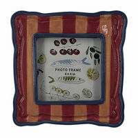 Red Ceramic Photo Frame