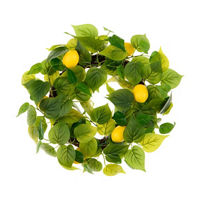 Artificial Lemon Wreath, 18 in