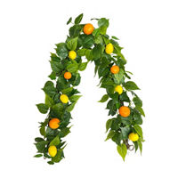 Artificial Lemon and Orange Garland, 60 in