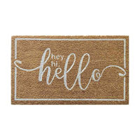 "Hello" Coir Door Mat, 18x30 in