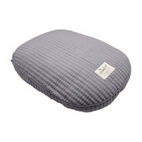 Happy Tails Gray Gusset Pet Bed, Large