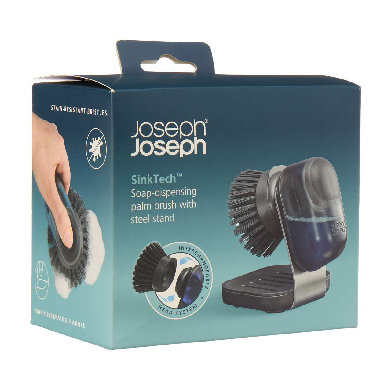 Joseph Joseph SinkTech Soap-Dispensing Palm Brush