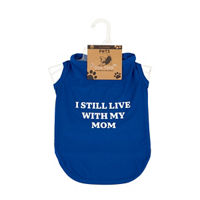Summer No Comment Pets Collection Navy Blue Dog Tank Top, Large