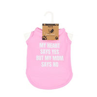 Summer No Comment Pets Collection Pink Dog Tank Top, Small