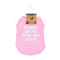 Summer No Comment Pets Collection Pink Dog Tank Top, Medium