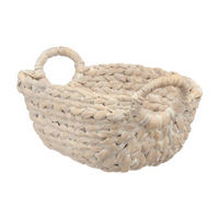 Summer Off-White Water Hyacinth Basket, Small