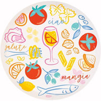 Summer Unique Party! Spicy Paper Plates, 8.25 in,