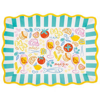 Summer Multicolor Spicy Wavy Paper Tray