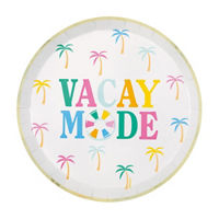 Summer Vacay Plate, 8 in, 8 pk