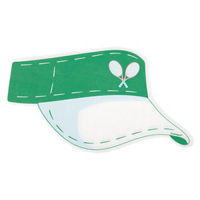 Sporty Summer Visor-Shaped Guest Napkins, 16 ct