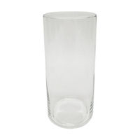Clear Hurricane Glass Candle Holder, Medium
