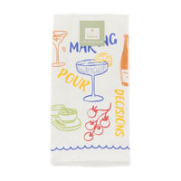 Pour Decisions Fabric Kitchen Towels, 2 pk