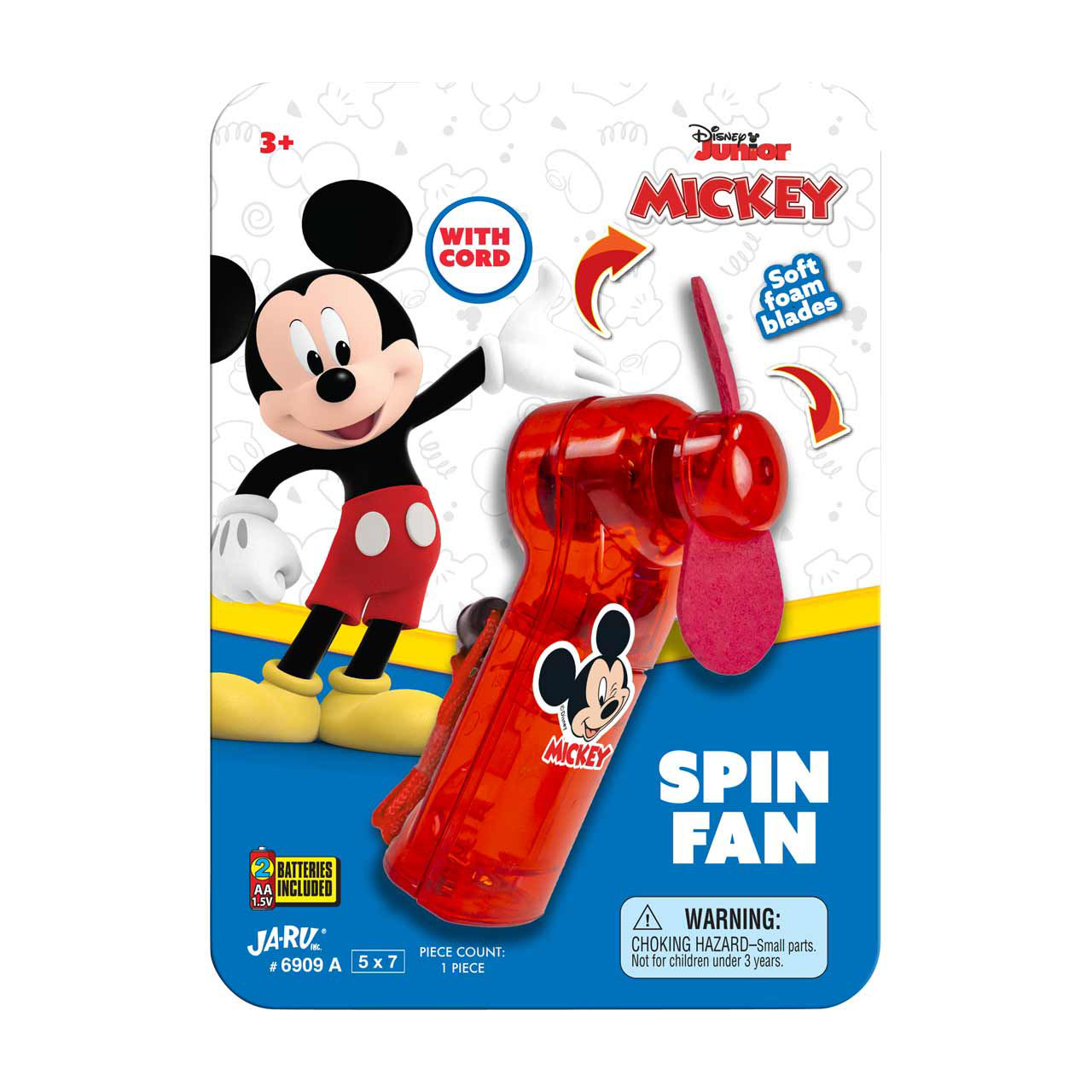 Disney Junior Spin Fan, Assorted