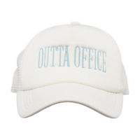 Summer White "OUTTA OFFICE" Trucker Hat