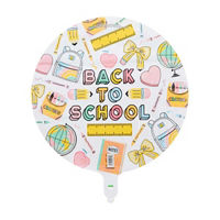 "Back to School" Round Foil Balloon, 18 in