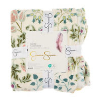 Jessica Simpson Printed Plush Throw, 50 in x