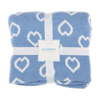 No Comment Blue Super Soft Throw Blanket
