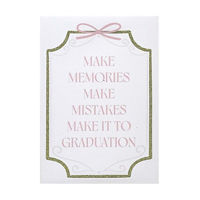 Summer Pink Canvas Motivational Print with Gold Trim, 5x7 in