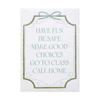 Supportive Message Canvas Art with Gold Trim, 5x7 in