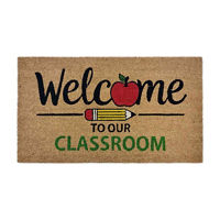 "Welcome To Our Classroom" Teacher Coir Door Mat