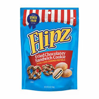 Flipz Fried Chocolatey Sandwich Cookie Flavored Covered Pretzels, 6.5 oz