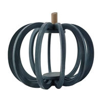 Harvest Wooden Pumpkin Shaped Décor, 10 in, Blue