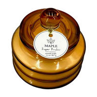 Maple Sugar Brulee Glass Jar Candle, 3 oz