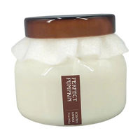 Harvest Perfect Pumpkin Glass Jar Candle with Lid, 15 oz
