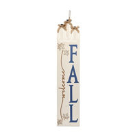 Cream "Welcome Fall" Harvest Porch Sign, 40 in
